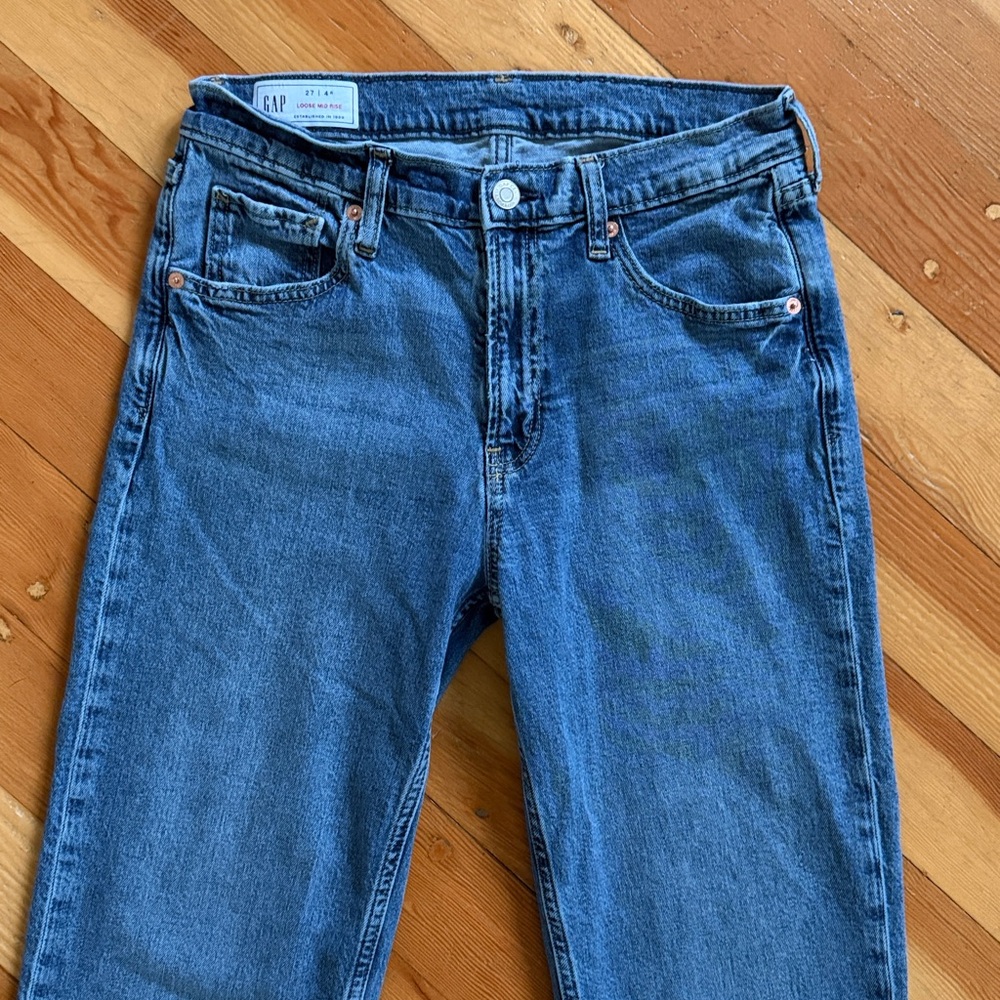 Gap‎ Loose Mid Rise Jeans 4/27 - Picture 2 of 6
